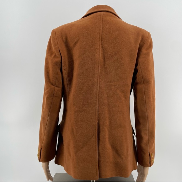 Rare Vintage Jaeger Blazer Jacket Tan Wool & Camel Hair Buttoned M - Picture 3 of 8